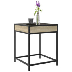 Berkfield Coffee Table With Infinity Led Sonoma Oak 40X40X51 Cm - thumbnail 5