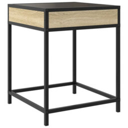 Berkfield Coffee Table With Infinity Led Sonoma Oak 40X40X51 Cm - thumbnail 8