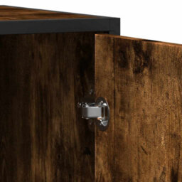 Berkfield Sideboard Smoked Oak 92X35X76 Cm Engineered Wood - thumbnail 8