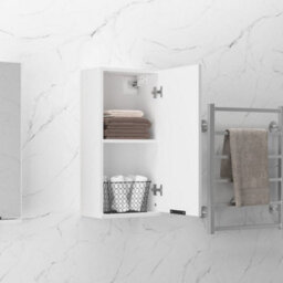 Vidaxl Wall-Mounted Bathroom Cabinet White 32X20X67 Cm - thumbnail 4
