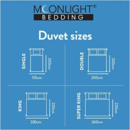 Moonlight Bedding Duvet 13.5 Tog Soft Hollowfibre, Skin-Friendly & Warm, Super King 260 X 220Cm - thumbnail 6