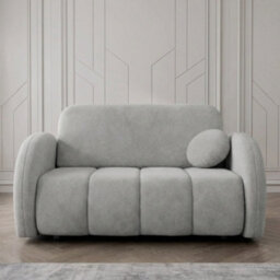 Viva Comfy Iii Upholstered Sofa Bed With Bedding Storage For Living Room Chipboard Metal Legs 152X103X85Cm Light Grey - thumbnail 2