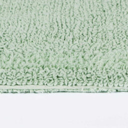 Homescapes Luxury Reversible Cotton Bath Mat Set - Sage Green - thumbnail 7