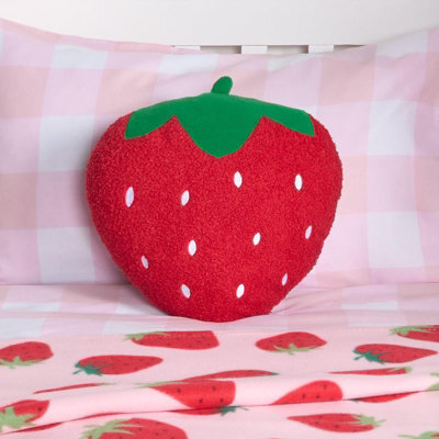 OHS Strawberry Filled Cushion Bedroom Decorative Scatter Chair Sofa Modern Pillow - image 1