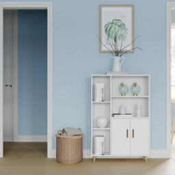 Tall Wooden Sideboard Storage Cabinet With 2 Doors - thumbnail 5