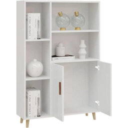 Tall Wooden Sideboard Storage Cabinet With 2 Doors - thumbnail 3