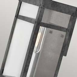 Luminosa Lighting Luminosa Hinkley Porter Outdoor Wall Lantern Aged Zinc, Ip44 - thumbnail 3