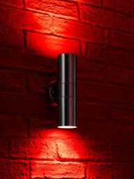 Auraglow Stainless Steel Double Up & Down Outdoor Wall Light - Colour Changing - 4 Pack - thumbnail 6