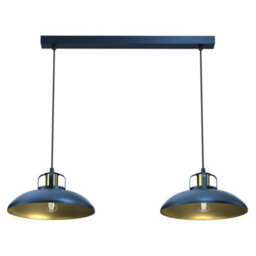 Milagro Felix Double Pendant Lamp 2Xe27 The Hand Made High Quality Fittings 29Cm Shades Rugged Industrial Look - thumbnail 3