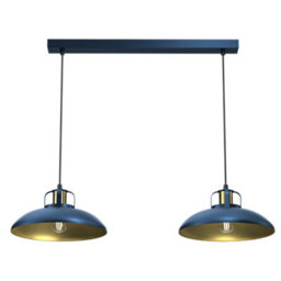 Milagro Felix Double Pendant Lamp 2Xe27 The Hand Made High Quality Fittings 29Cm Shades Rugged Industrial Look - thumbnail 5