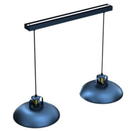 Milagro Felix Double Pendant Lamp 2Xe27 The Hand Made High Quality Fittings 29Cm Shades Rugged Industrial Look - thumbnail 6