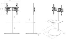 Vcm Design Tv Stand Rack Fernseh Cirla Zw - thumbnail 6