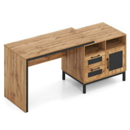 180Cm Executive Desk Large Wooden Computer Table With Open Compartments - thumbnail 6