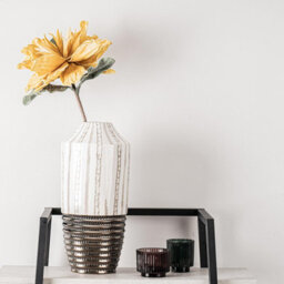 Vanity Living 40.5Cm Light Brown And Textured Bronze Ceramic Vase For Home Décor - thumbnail 5