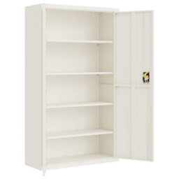 Berkfield File Cabinet White 105X40X180 Cm Steel - thumbnail 4