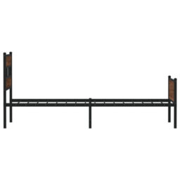 Berkfield Bed Frame Without Mattress Brown Oak 90X200 Cm Engineered Wood - thumbnail 5