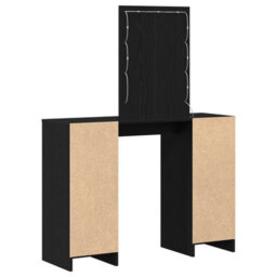 Walplus Dressing Table With Led Lights Black Oak 102X33X135 Cm - thumbnail 7