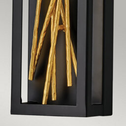 Luminosa Lighting Luminosa Hinkley Styx Integrated Led Wall Lamp Black & Golded Gold, 3000K - thumbnail 4