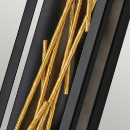 Luminosa Lighting Luminosa Hinkley Styx Integrated Led Wall Lamp Black & Golded Gold, 3000K - thumbnail 3