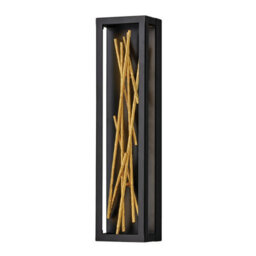 Luminosa Lighting Luminosa Hinkley Styx Integrated Led Wall Lamp Black & Golded Gold, 3000K - thumbnail 1
