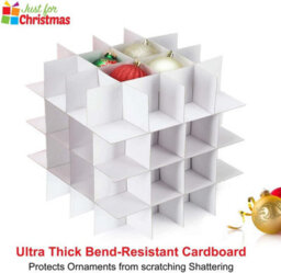 Almineez Christmas Tree 64 Bauble Decorations Box Bag Holder With 4 Removable Trays - thumbnail 7