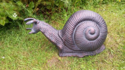 Inspirational Gifting Giant Garden Snail Garden Ornament Sculpture In An Antique Bronze Finish - thumbnail 4