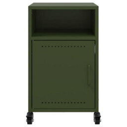 Berkfield Bedside Cabinets 2 Pcs Olive Green 36X39X59 Cm Steel - thumbnail 5