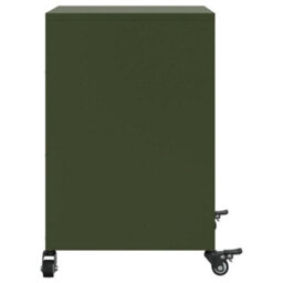 Berkfield Bedside Cabinets 2 Pcs Olive Green 36X39X59 Cm Steel - thumbnail 7