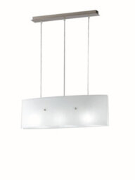 Luminosa Lighting Luminosa Amsterdam 3 Light Straight Bar Pendant Ceiling Light White 63X20Cm - thumbnail 1