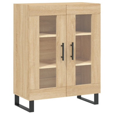Berkfield Classic Sideboard Sonoma Oak 69.5X34X90 Cm Engineered Wood - image 1