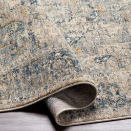 Livabliss Mirabel-Vintage Brown Blue Traditional Boho Fringe Living Dining Bedroom Rug 152 X 225 Cm Easy Care, Non Shedding - thumbnail 4