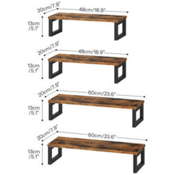 Set Of 4 Wall Mount Floating Storage Shelves - thumbnail 2