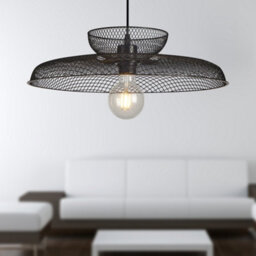 First Choice Lighting Set Of 2 Cassidy - Black Ceiling Pendant Flex Kits Easy Fit Shades - thumbnail 4