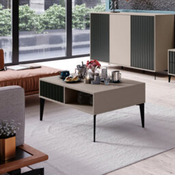 Heze Furniture Rimini Premium Coffee Table With Storage & Drawer - thumbnail 2