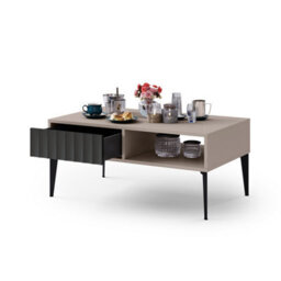 Heze Furniture Rimini Premium Coffee Table With Storage & Drawer - thumbnail 3