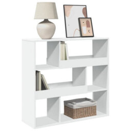 Berkfield Book Cabinet/room Divider White 100X33X94.5 Cm - thumbnail 3