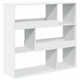 Berkfield Book Cabinet/room Divider White 100X33X94.5 Cm - thumbnail 6