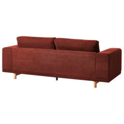 Beliani Sofa 3 Seater Nivala Fabric Red - thumbnail 5