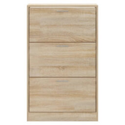 Berkfield Shoe Cabinet Sonoma Oak 63X24X103 Cm Engineered Wood - thumbnail 4