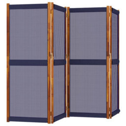 Walplus 4-Panel Room Divider Dark Blue 280X180 Cm - thumbnail 3