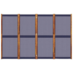 Walplus 4-Panel Room Divider Dark Blue 280X180 Cm - thumbnail 4