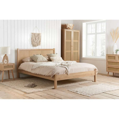 Birlea Croxley King Rattan Bed Oak - image 1