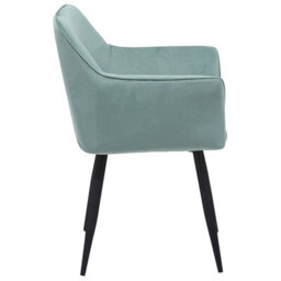 Beliani Set Of 2 Dining Chairs Jasmin Velvet Mint Green - thumbnail 6
