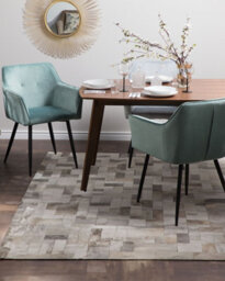 Beliani Set Of 2 Dining Chairs Jasmin Velvet Mint Green - thumbnail 2