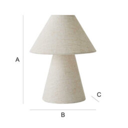 Valuelights Gigi Natural Linen Full Fabric Tapered Table Lamp And Bulb - thumbnail 9