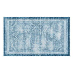 Native Natural Faded Blue Persian Style Indoor & Outdoor Doormat - 70X40Cm - thumbnail 2