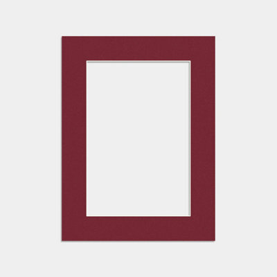 "Ak Frames Burgundy 24X18"" Picture Mount To Fit 18X12"" Aperture Size - Mount Board Only (No Frame Included)" - image 1