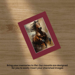 "Ak Frames Burgundy 24X18"" Picture Mount To Fit 18X12"" Aperture Size - Mount Board Only (No Frame Included)" - thumbnail 5