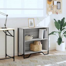 Berkfield Bookcase Grey Sonoma 80X31X74.5 Cm Engineered Wood - thumbnail 3