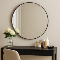 Jōbū Jobu Home - Rei, Round Gold Metal Circle Mirror - 70Cm X 70Cm - thumbnail 3